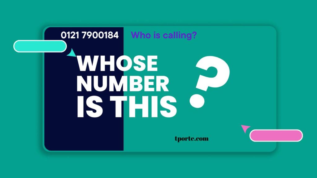 Why is 01217900184 calling?