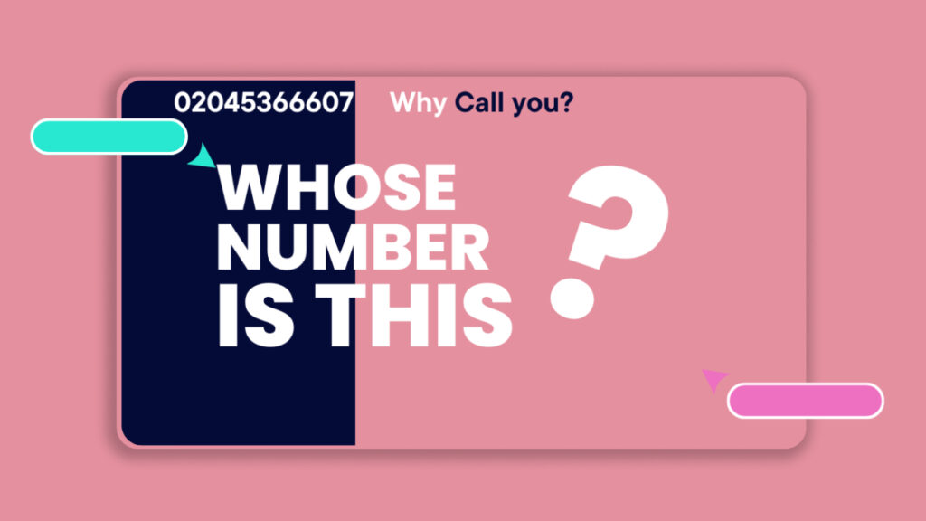 Why is 02045366607 calling?